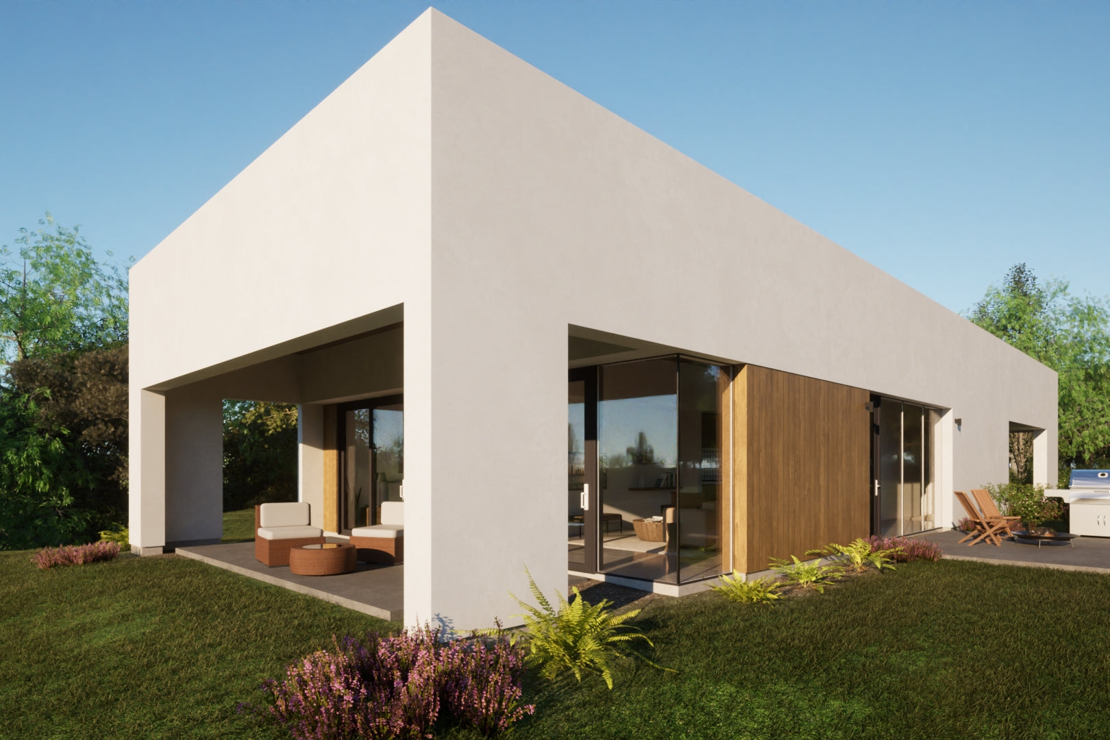 1292 guest casita rear living room perspective