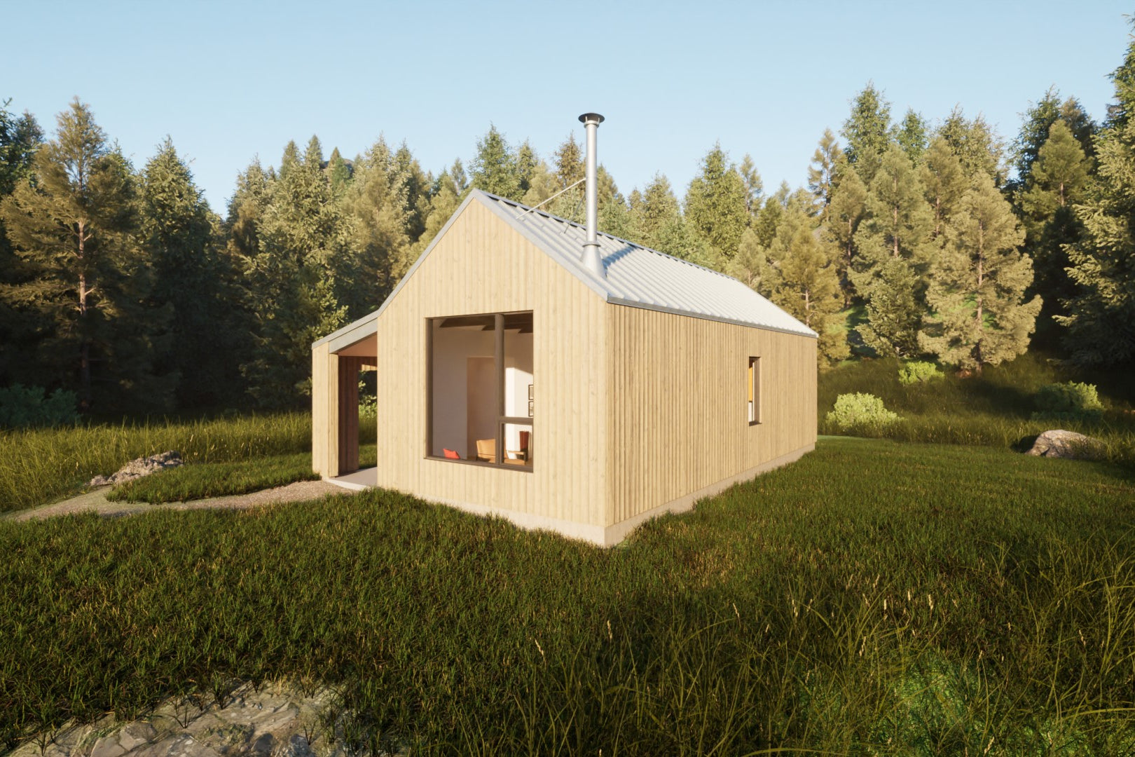 Alabode2310-805 front exterior perspective looking at right side