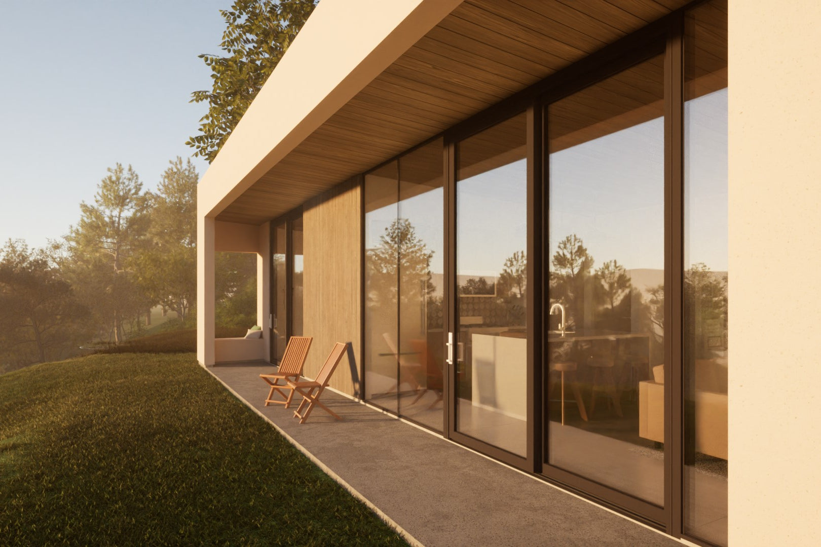 Alabode239-738 rear patio left perspective